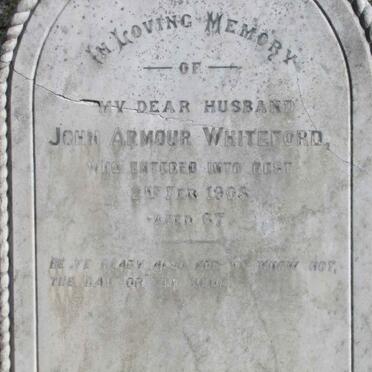WHITEFORD John Armour -1908