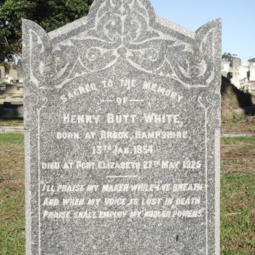 WHITE Henry Butt 1854-1925