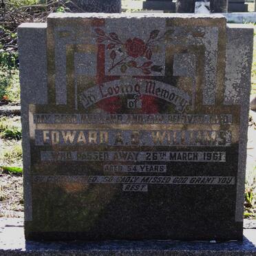 WILLIAMS Edward A.D. -1961