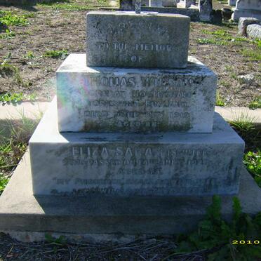 WILSON Thomas -1919 &amp; Eliza Sara -1923