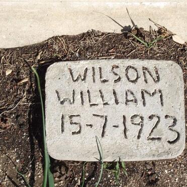 WILSON William -1923