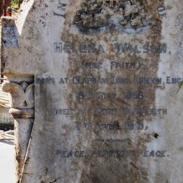WILSON Helena nee FRITH 1856-1910