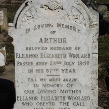WOOLARD Arthur -1950 &amp; Eleanor Elizabeth -1958