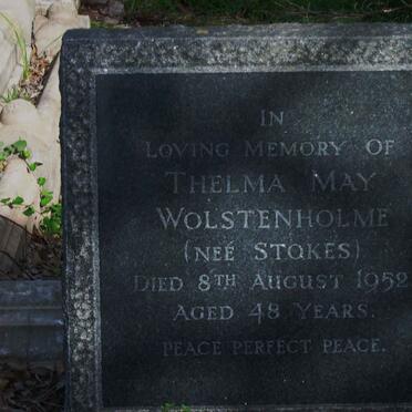 WOLSTENHOLME Thelma May nee STOKES -1952