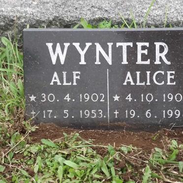 WYNTER Alf 1902-1953 &amp; Alice 1905-1998