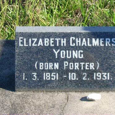 YOUNG Elizabeth Chalmers nee PORTER 1851-1931