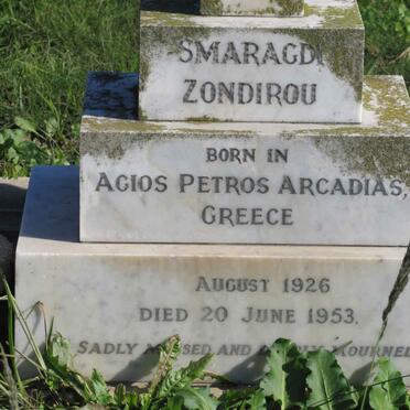 ZONDIROU Smaragdi 1926-1953