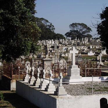 Some plots on right side of old section South End Cemetery