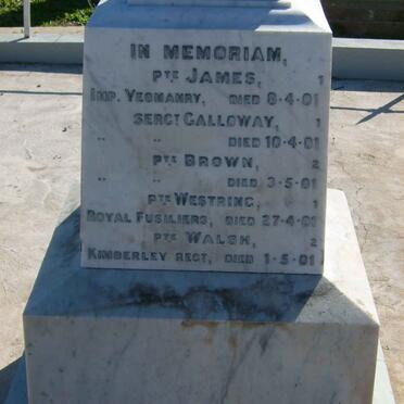 Anglo Boer War Soldiers -1901
