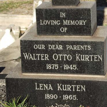 KURTEN Walter Otto 1875-1945 &amp; Lena 1890-1965