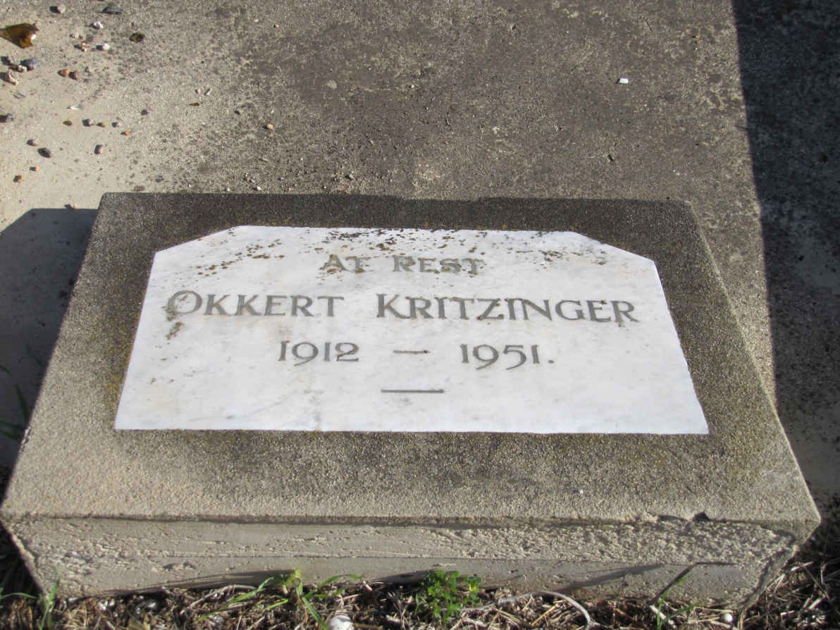KRITZINGER Okkert 1912-1951