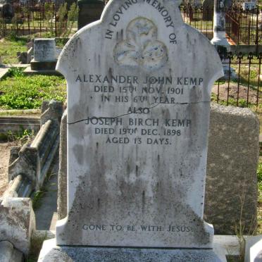 KEMP Alexander John -1901 :: KEMP Joseph Birch 1898-1898