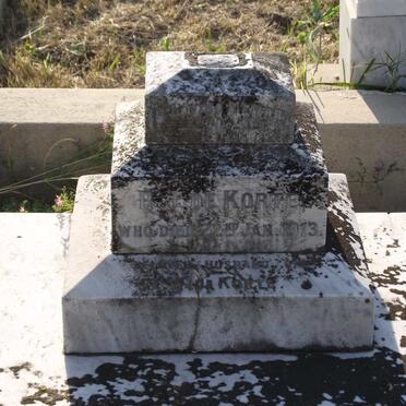 KORTE Ryno Johannes, de -1913