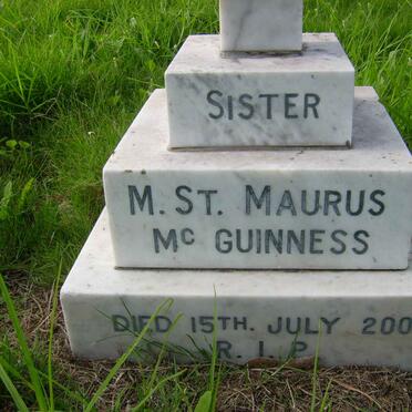 Sister M. St. Maurus Mc Guinness -2003 