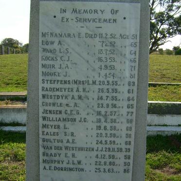 3. Memorial to Ex-Servicemen