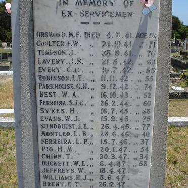 07. Memorial to Ex-Servicemen