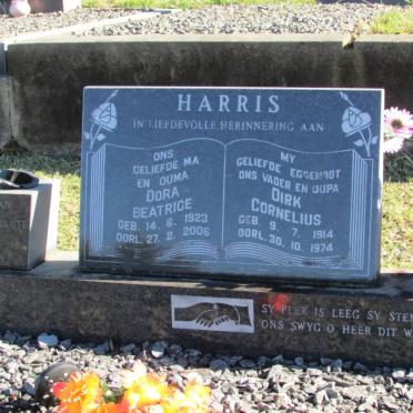 HARRIS Dirk Cornelius 1914-1974 &amp; Dora Beatrice 1923-2006