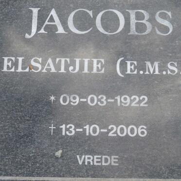 JACOBS E.M.S. 1922-2006
