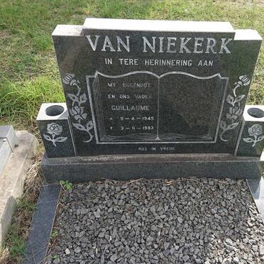 NIEKERK Guillaume, van 1945-1993