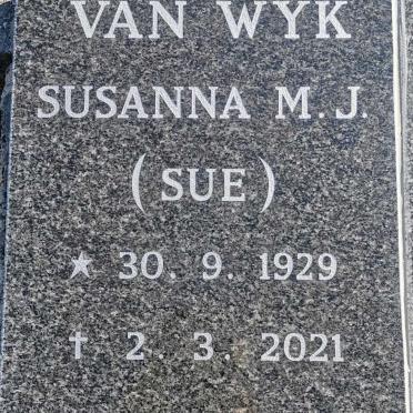 WYK Susanna M.J., van 1929-2021