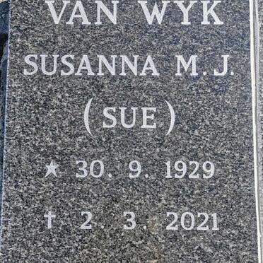 WYK Susanna M.J., van 1929-2021
