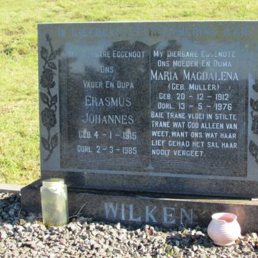 WILKEN Erasmus Johannes 1915-1985 &amp; Maria Magdalena MULLER 1912-1976