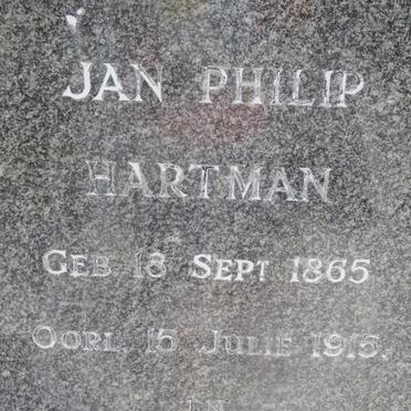 HARTMAN Jan Philip 1865-1915
