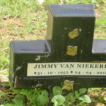 NIEKERK Jimmy, van 1952-2018