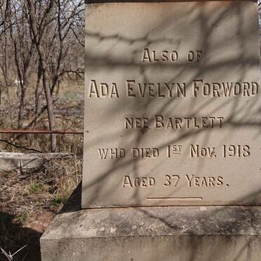 FORWORD Ada Evelyn nee BARTLETT -1918