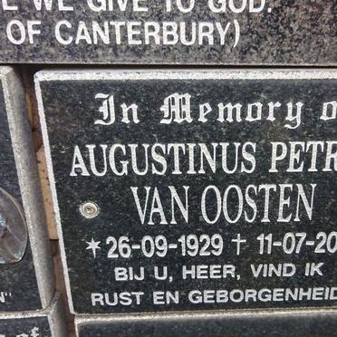 OOSTEN Augustinus Petrus, van 1929-2016