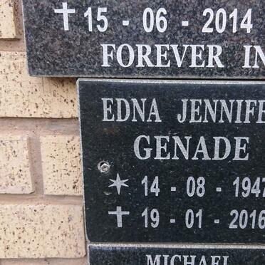 GENADE Edna Jennifer 1947-2016