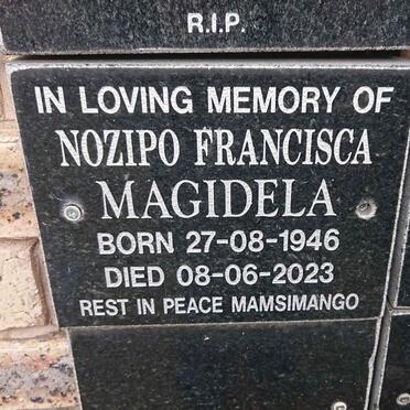 MAGIDELA Nozipho Francisca 1946-2023