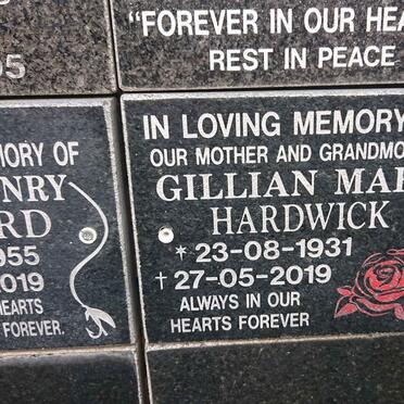 HARDWICK Gillian Mary 1931-2019