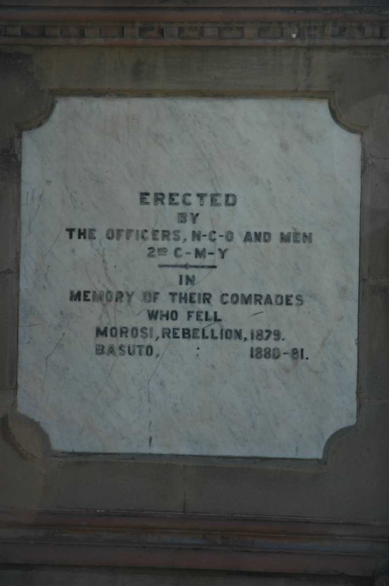 2. Plaque - Morosi Rebellion 1879 :: Basuto War 1880-1881