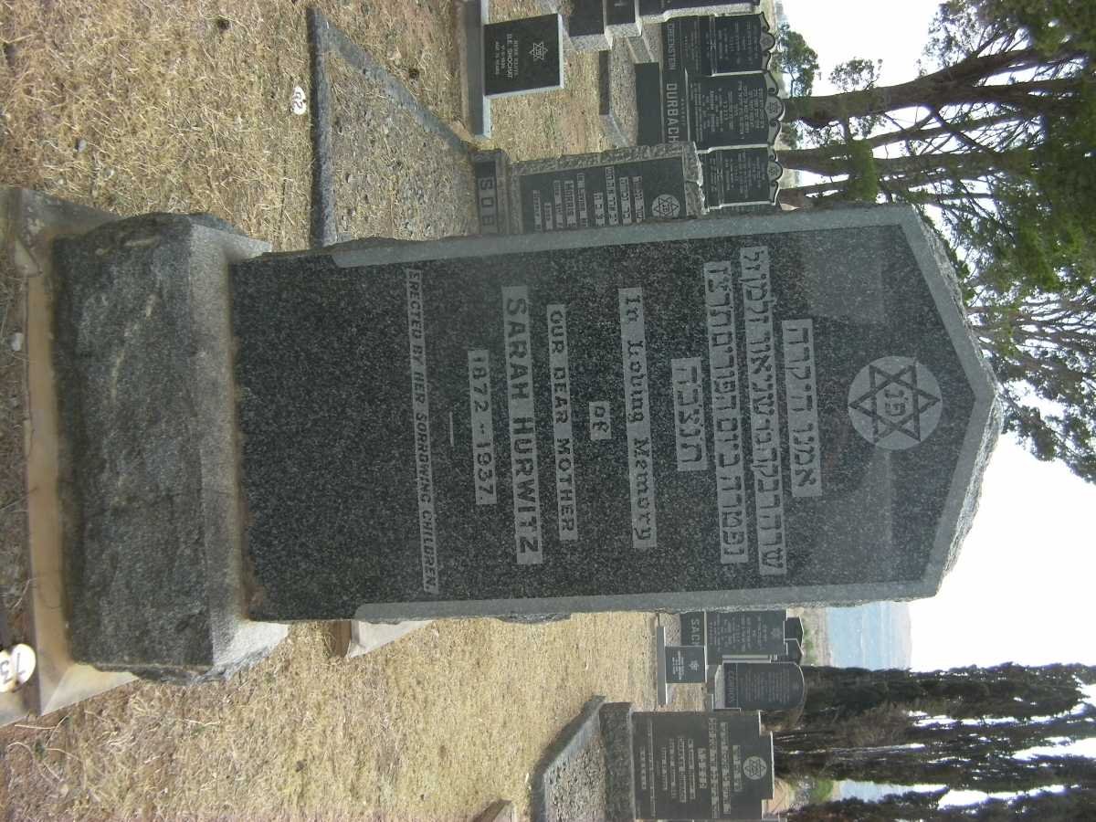 HURWITZ Sarah 1872-1937