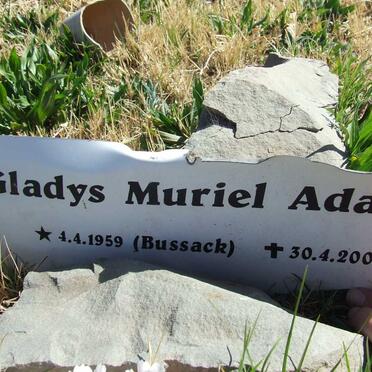 ADAMS Gladys Muriel nee BUSSACK 1959-2002