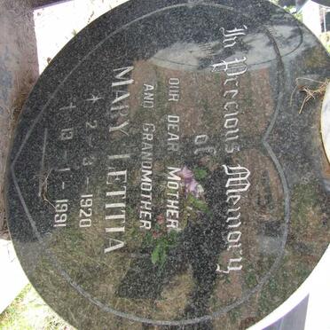 ADOLPH Mary Letitia 1920-1991