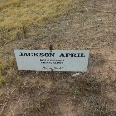 APRIL Jackson 1921-2001