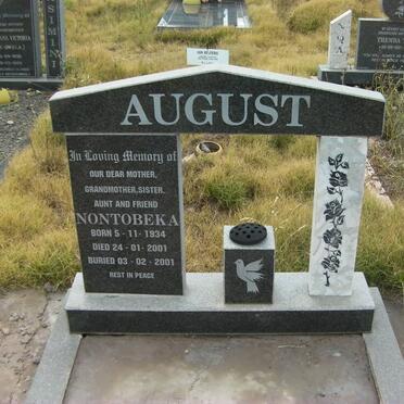 AUGUST Nontobeka 1934-2001