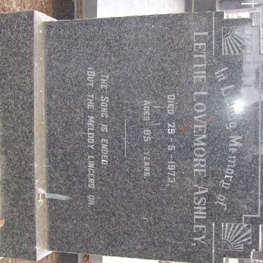 ASHLEY Lettie Lovemore -1973