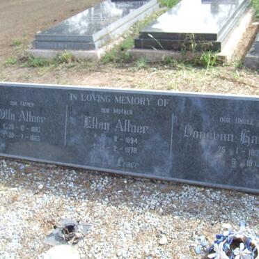 ALLNER Otto 1893-1963 &amp; Ellen 1894-1978 :: HARDING Donovan 1898-1973