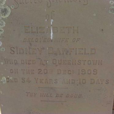 BARFIELD Elizabeth -1909