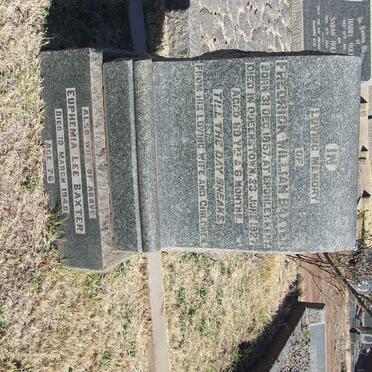 BAXTER Fredrick William 1857-1927 &amp; Euphemia Lee -1940