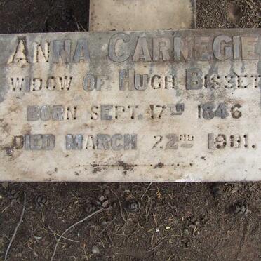 BISSET Anna Carnegie 1846-1901