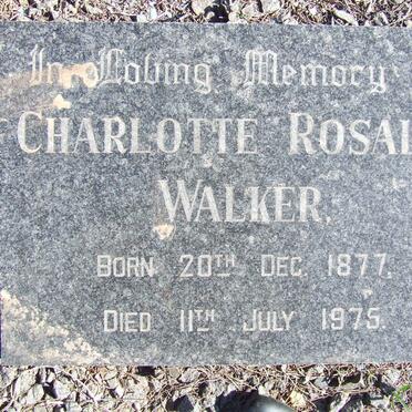 WALKER Charlotte Rosalia 1877-1975