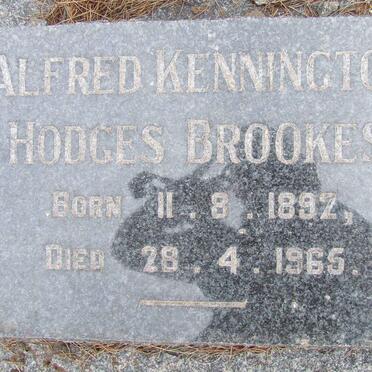 BROOKES Alfred Kennington Hodges 1892-1965