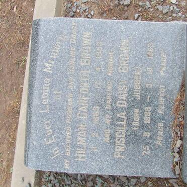 BROWN Hilman Garforth 1859-1953 &amp; Pricilla Daisy JUBBER 1889-1963