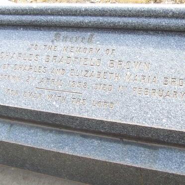 BROWN Charles Bradfield 1858-1888