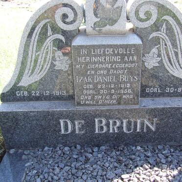 BRUIN Izak Daniel Buys, de 1913-1956 &amp; Hermina Elizabeth HUMAN formerly DE BRUIN nee CAMPBELL 1916-1978