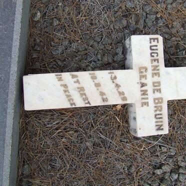 BRUIN William, de 1882-1938 &amp; Susan Pauline FERREIRA 1887-1978 :: DE BRUIN Eugene 1929-1942